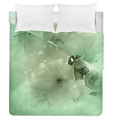 Wonderful Flowers In Soft Colors Duvet Cover Double Side (queen Size) by FantasyWorld7