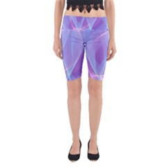 Background Light Glow Abstract Art Yoga Cropped Leggings