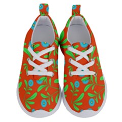 Background Texture Seamless Flowers Running Shoes