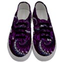 Fractal Background Swirl Art Skull Men s Classic Low Top Sneakers View1