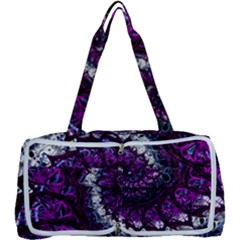 Fractal Background Swirl Art Skull Multi Function Bag by Sapixe