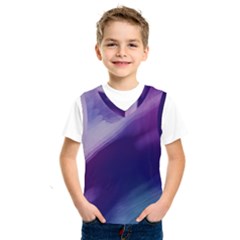 Purple Background Art Abstract Watercolor Kids  Sportswear by Sapixe