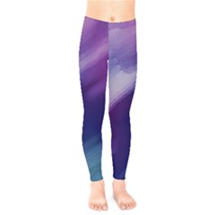 Purple Background Art Abstract Watercolor Kids  Legging by Sapixe