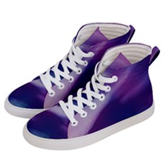 Purple Background Art Abstract Watercolor Men s Hi-top Skate Sneakers by Sapixe