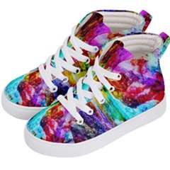 Background Art Abstract Watercolor Kid s Hi-top Skate Sneakers by Sapixe