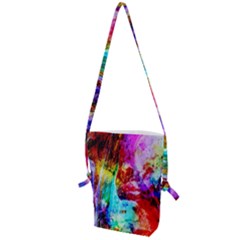 Background Art Abstract Watercolor Folding Shoulder Bag