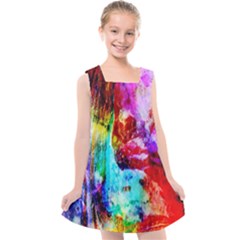 Background Art Abstract Watercolor Kids  Cross Back Dress