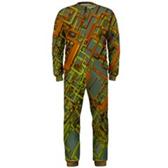 Art 3d Windows Modeling Dimension Onepiece Jumpsuit (men)  by Sapixe