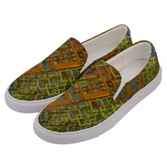 Art 3d Windows Modeling Dimension Men s Canvas Slip Ons by Sapixe