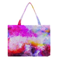 Background Drips Fluid Colorful Medium Tote Bag