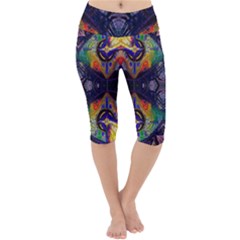 Phronesis Awareness Philosophy Lightweight Velour Cropped Yoga Leggings by Sapixe