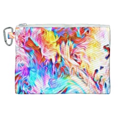 Background Drips Fluid Colorful Canvas Cosmetic Bag (xl) by Sapixe
