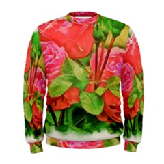 Figure Watercolor Art Nature Men s Sweatshirt by Sapixe