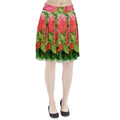 Figure Watercolor Art Nature Pleated Skirt