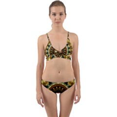 Pattern Abstract Background Art Wrap Around Bikini Set