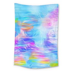Background Drips Fluid Colorful Large Tapestry