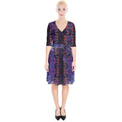 Kaleidoscope Art Pattern Ornament Wrap Up Cocktail Dress by Sapixe