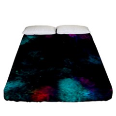 Background Art Abstract Watercolor Fitted Sheet (california King Size) by Sapixe
