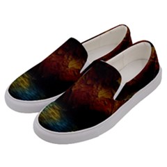 Background Cave Art Abstract Men s Canvas Slip Ons