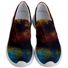 Background Cave Art Abstract Women s Lightweight Slip Ons