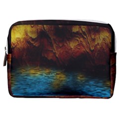 Background Cave Art Abstract Make Up Pouch (medium)