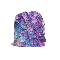 Background Peel Art Abstract Drawstring Pouch (large)