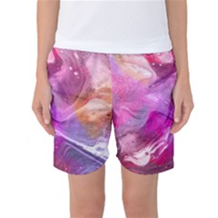 Background Art Abstract Watercolor Women s Basketball Shorts by Sapixe