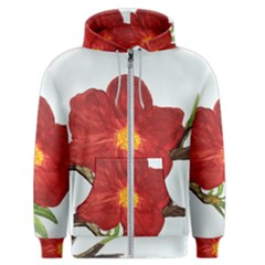 Deep Plumb Blossom Men s Zipper Hoodie by lwdstudio