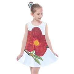 Deep Plumb Blossom Kids  Summer Dress by lwdstudio