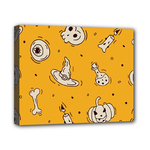 Funny Halloween Party Pattern Canvas 10  X 8  (stretched) by HalloweenParty