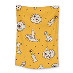 Funny Halloween Party Pattern Small Tapestry by HalloweenParty