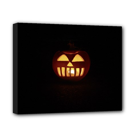 Funny Spooky Scary Halloween Pumpkin Jack O Lantern Canvas 10  X 8  (stretched) by HalloweenParty