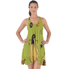 Funny Scary Spooky Halloween Party Design Show Some Back Chiffon Dress