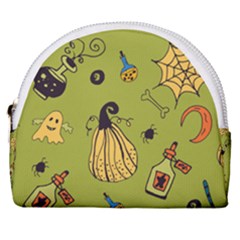 Funny Scary Spooky Halloween Party Design Horseshoe Style Canvas Pouch by HalloweenParty