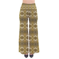 Golden Ornate Pattern So Vintage Palazzo Pants by dflcprintsclothing