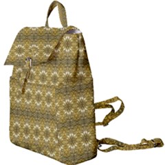 Golden Ornate Pattern Buckle Everyday Backpack