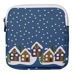 Winter Idyll Mini Square Pouch by Valentinaart