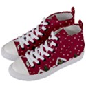 Winter idyll Women s Mid-Top Canvas Sneakers View2