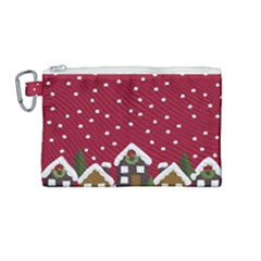 Winter Idyll Canvas Cosmetic Bag (medium) by Valentinaart