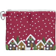 Winter Idyll Canvas Cosmetic Bag (xxxl) by Valentinaart