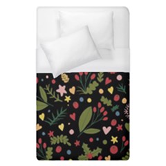 Floral Christmas Pattern  Duvet Cover (single Size) by Valentinaart