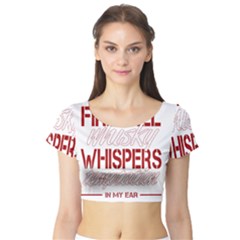 Fireball Whiskey Shirt Solid Letters 2016 Short Sleeve Crop Top by crcustomgifts