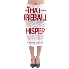 Fireball Whiskey Shirt Solid Letters 2016 Midi Pencil Skirt by crcustomgifts