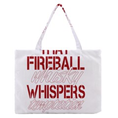 Fireball Whiskey Shirt Solid Letters 2016 Zipper Medium Tote Bag by crcustomgifts