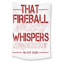 Fireball Whiskey Shirt Solid Letters 2016 Large Tapestry