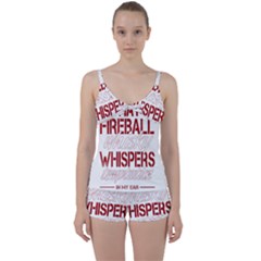 Fireball Whiskey Shirt Solid Letters 2016 Tie Front Two Piece Tankini