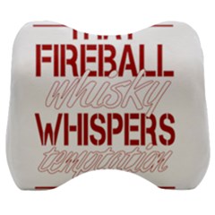 Fireball Whiskey Shirt Solid Letters 2016 Velour Head Support Cushion by crcustomgifts