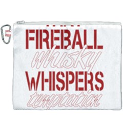 Fireball Whiskey Shirt Solid Letters 2016 Canvas Cosmetic Bag (xxxl) by crcustomgifts