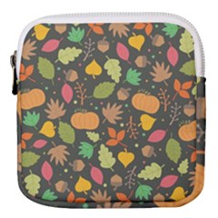 Thanksgiving Pattern Mini Square Pouch by Valentinaart