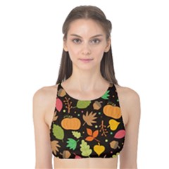 Thanksgiving Pattern Tank Bikini Top by Valentinaart